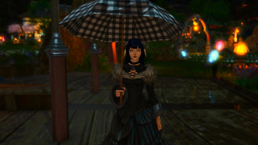 Standing in the rain