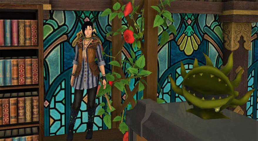 Hanging out in the Library